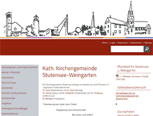 Tablet Screenshot of kath-stutensee.de